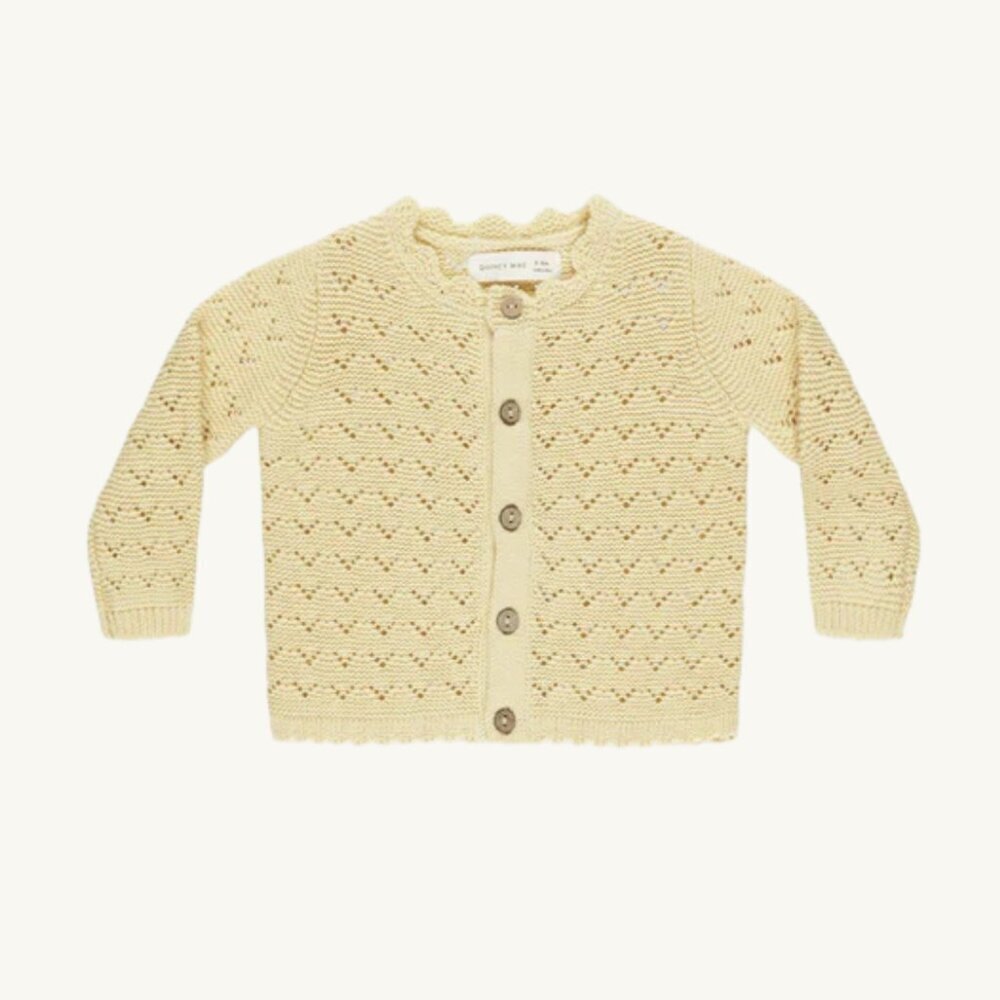 NWT - Quincy Mae Butter Yellow Cardigan​​​